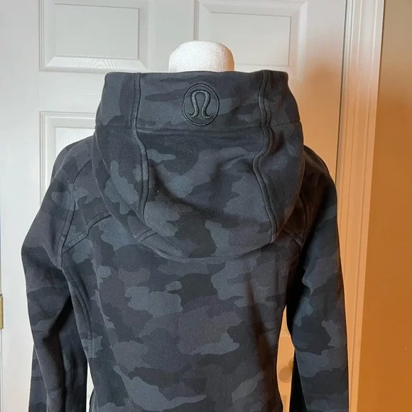 Lululemon Scuba Hoodie Light Cotton Fleece Heritage 365 Camo Deep Coal Multi 8 - Picture 8 of 12